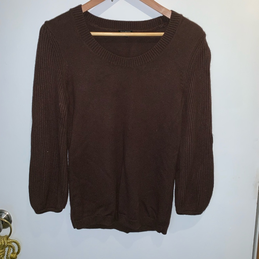 Talbots rich brown sweater